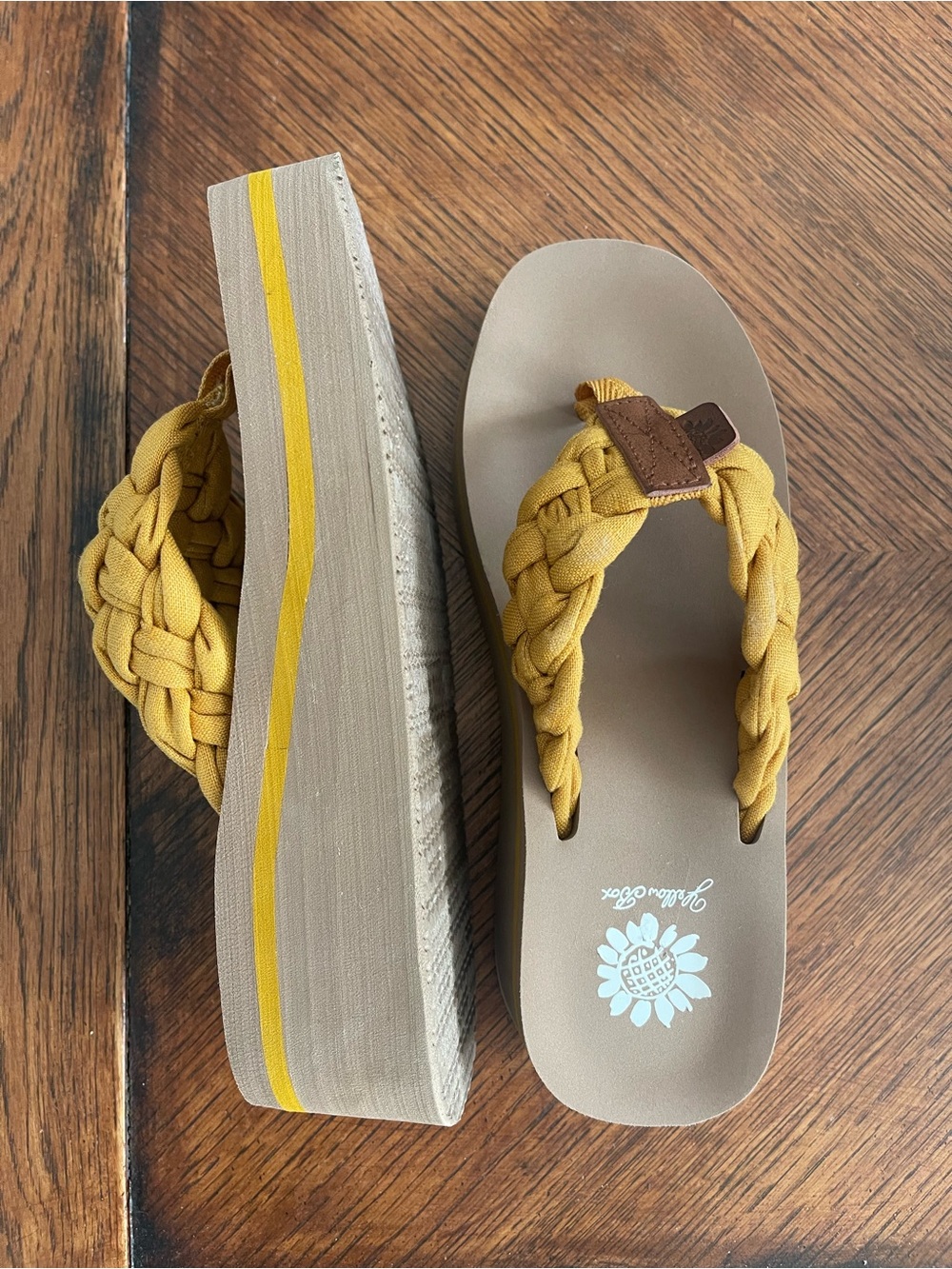 WOMEN'S YELLOW BOX KARNIKA FLIP-FLOPS